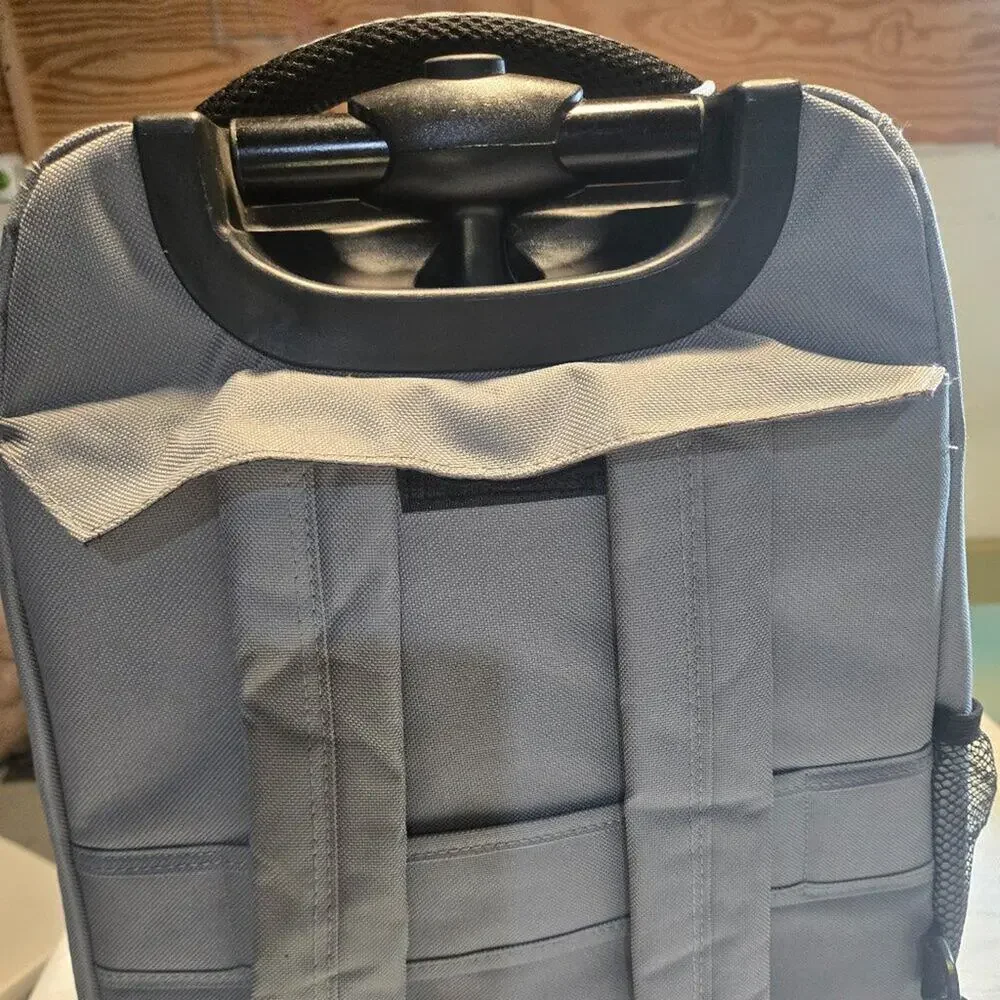 Chicago White Sox Premium Wheeled Backpack in Grey